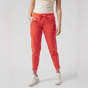 Athleta Trekkie North Jogger Flame Orange Size 8